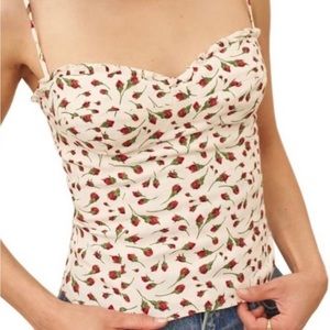Reformation size 10 medium finch blouse camisole style